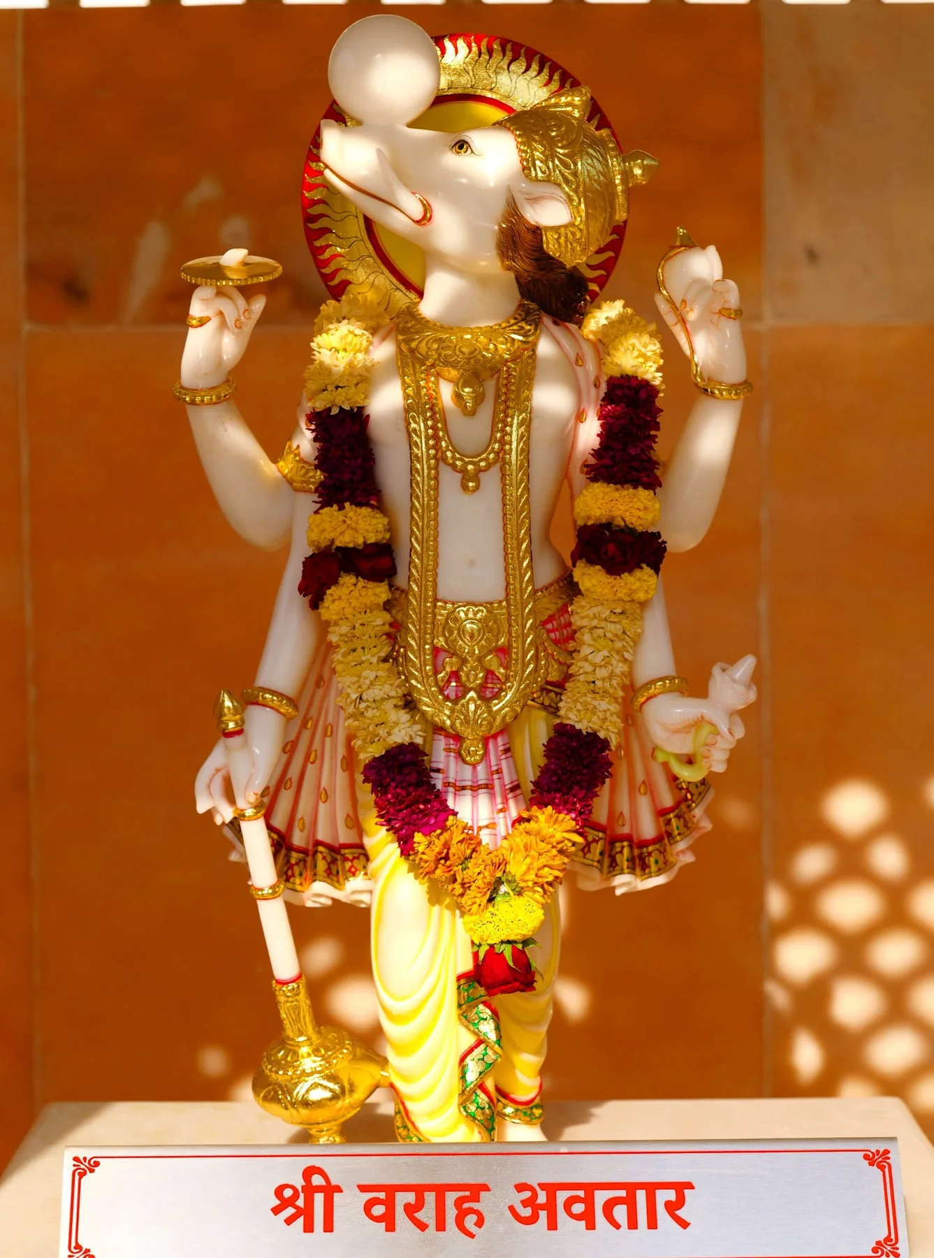 Sri Varaha Avatar - the boar, who lifted the earth from the ocean