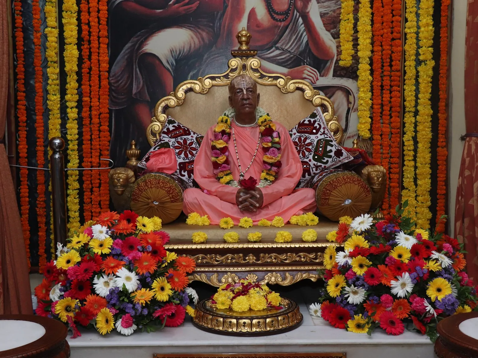 Srila Prabhupada on his vyasasana