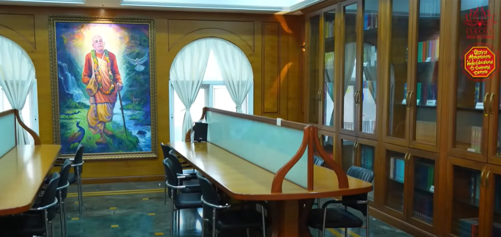 A study room, under Srila Prabhupada